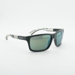 Burberry BE4483 42326R Sunglasses Green/White Rectangle Frame, Green Lenses